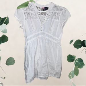 Flowy White Lace Top